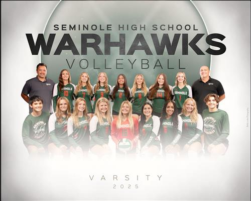 Girls Volleyball Team and Coaches